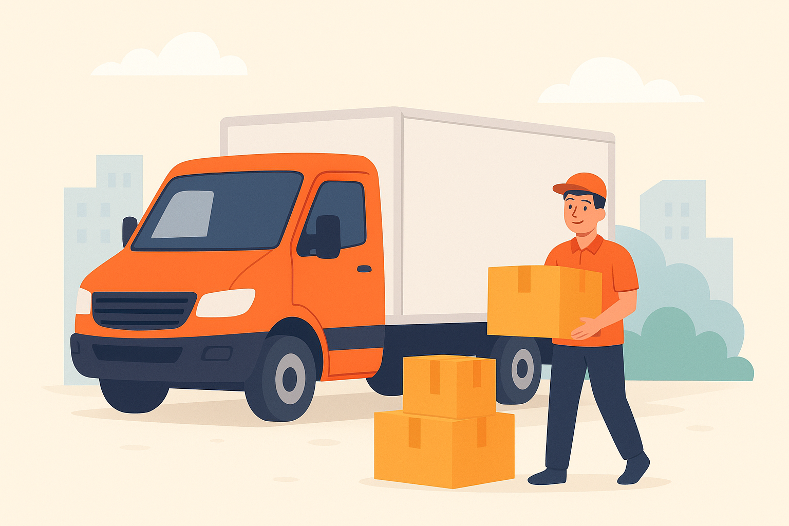 3/4 Wheeler Truck Delivery